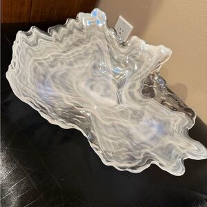 Shell Design Glass Bowl